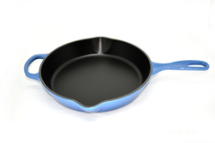 SKILLET FERRO FUNDA AZUL MARSEILLE 26 - LE CREUSET