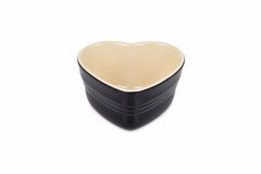 RAMEKIN FORMATO CORAÇÃO PRETO - LE CREUSET