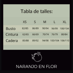 Conjunto falda y top - Naranjo en Flor