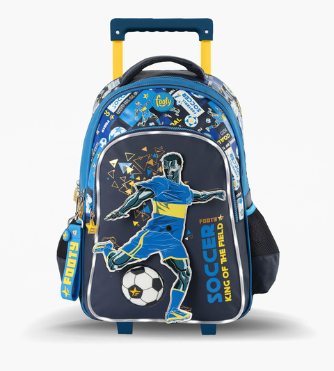 Mochila Con Carro 18 Pulgadas Big Kid Batick Footy