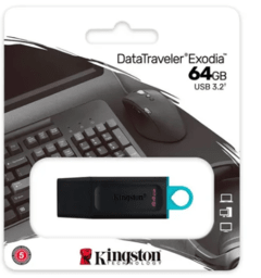 PENDRIVE KINGSTON DATATRAVELER EXODIA 64gb USB 3.2