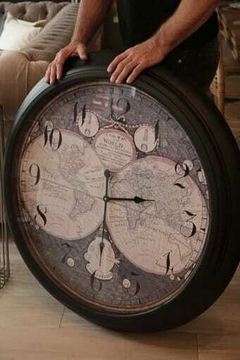 Reloj de pared planisferio