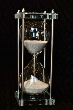 Reloj de arena de Cristal