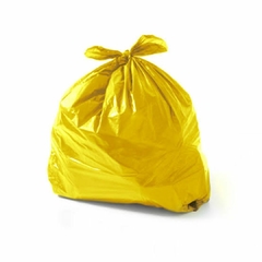 Sacos de Lixo Amarelo 100 Unidades