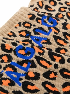 Par de meias com estampa de leopardo - comprar online