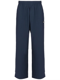 Calça Reta Cós Elástico Azul Marinho