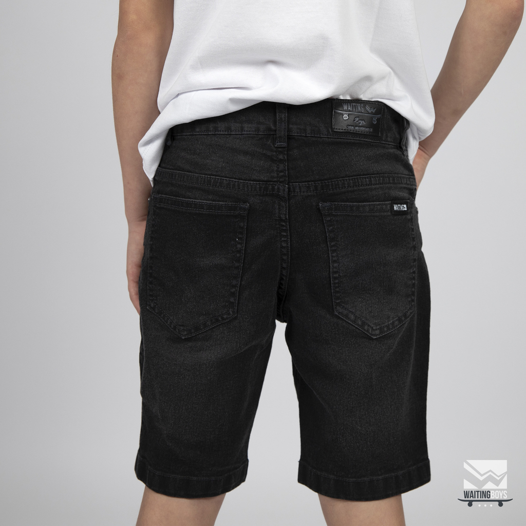 Bermudas negras fashion hombre jean