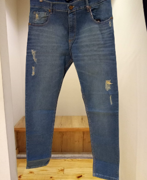 Jeans simil rotura