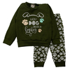 Conjunto Longo Verde com Camisa e Calça Dog Patinhas Bebê Masculino - Ollelê Little