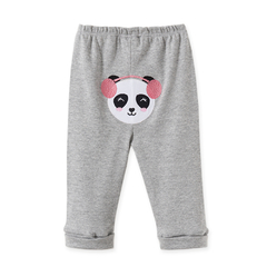 Conjunto Casaco e Calça Panda Longo Bebê Feminino Cinza - Pingo Lelê - Olha Que Lindo | Loja de Roupa infantil para meninos e meninas