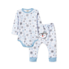 Pijama Longo Body e Calça Longo Bebê Masculino Floco de Neve - Pingo Lelê