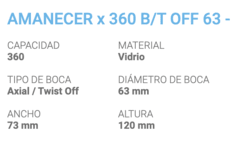 Frasco Amanecer con tapa 360ml Mermelada - comprar online