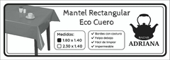 Mantel Eco Cuero Estampado 1.80x1.40mts - Bazar Adriana