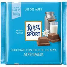 RITTER | CHOCOLATE CON LECHE DE LOS ALPES