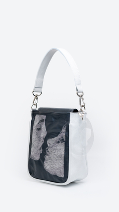 FRODITA LEATHER grey & whithe - comprar online