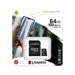 MEMORIA MICRO SD 64 GB CLASE 10 KINGSTON