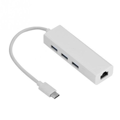 ADAPTADOR TIPO C (M) A 3 USB 2.0 + RJ45