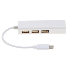 ADAPTADOR TIPO C (M) A 3 USB 2.0 + RJ45 en internet