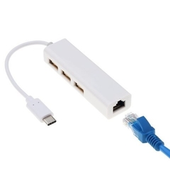 ADAPTADOR TIPO C (M) A 3 USB 2.0 + RJ45 - Computación DS Haedo