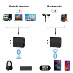 ADAPTADOR BLUETOOTH DUAL RECEPTOR Y EMISOR 5.0 en internet