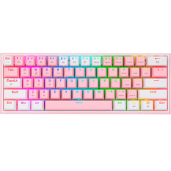 TECLADO REDRAGON K616-RGB FIZZ PRO PINK/WHITE