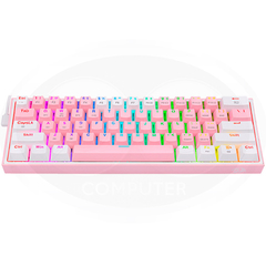 TECLADO REDRAGON K616-RGB FIZZ PRO PINK/WHITE - comprar online