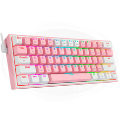 TECLADO REDRAGON K616-RGB FIZZ PRO PINK/WHITE en internet