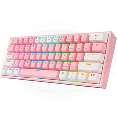 TECLADO REDRAGON K616-RGB FIZZ PRO PINK/WHITE - Computación DS Haedo