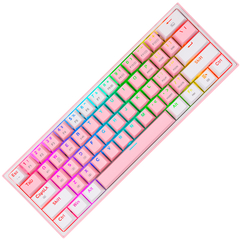 TECLADO REDRAGON K616-RGB FIZZ PRO PINK/WHITE - tienda online