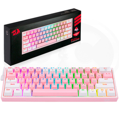 Imagen de TECLADO REDRAGON K616-RGB FIZZ PRO PINK/WHITE