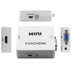 ADAPTADOR VGA H A HDMI H ENTRADA AUDIO Y FUENTE