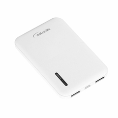 POWERBANK NETMAK 5000MAH LED NM-PB3 BLANCO - comprar online