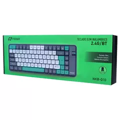 TECLADO NOGA INAL. BT SLIM VERDE NKB-Q10