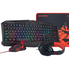 KIT GAMER REDRAGON S101-BA-SP WAVEIMPACT RGB