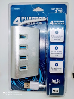 HUB USB 3.0 4 PUERTOS ALUMINIO KQ009H en internet