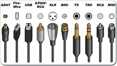 Todos cabos de audio.