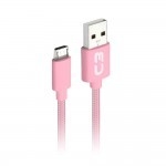 CABO MICRO USB 2.0 AM x USB 1m ROSA