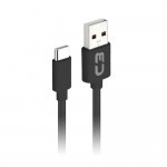 CABO TIPO C USB 2.0 AM 1m PRETO