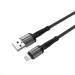 CABO LIGHTNING 2.4 AM 8 PINOS x USB 1m PRETO