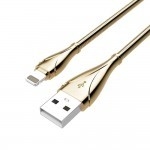 CABO LIGHTNING 2.4 AM 8 PINOS x USB 1m DOURADO