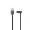 CABO MICRO USB-A MACHO X USB-A MACHO 1,2m CONECTOR 90° PRETO