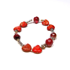 103- Brazalete Corazones - comprar online