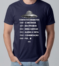 Camiseta Classificação dos Contatos Imediatos - Linha Cores - Algodão - Loja do Portal Vigília