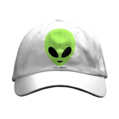 Boné de Alien Grey Verde Radioativo - Cores Aba Reta - comprar online