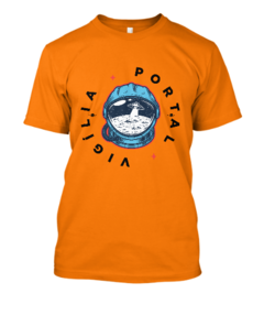 Camiseta Astronauta avista OVNI na Lua - Linha Cores - Algodão na internet