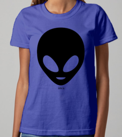 Camiseta Baby Long de alienígena/ET Grande - Linha Cores - Algodão - loja online