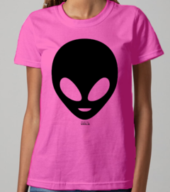 Camiseta Baby Long de alienígena/ET Grande - Linha Cores - Algodão - Loja do Portal Vigília
