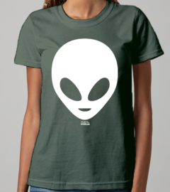 Camiseta Baby Long de alienígena/ET Grande - Linha Cores - Algodão - comprar online
