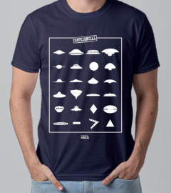 Camiseta Formas dos Óvnis (UFO Shapes) - Linha Cores - Algodão - loja online