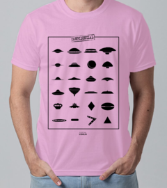 Camiseta Formas dos Óvnis (UFO Shapes) - Linha Cores - Algodão - loja online